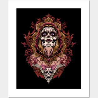 Great Dia De Los Muertos Illustration 1 Posters and Art